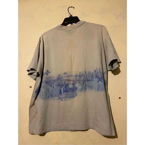 Vintage Bottle-Nosed DOLPHIN Distressed Tshirt EDISTO BEACH SC Limited Edition O - Picture 8 of 12